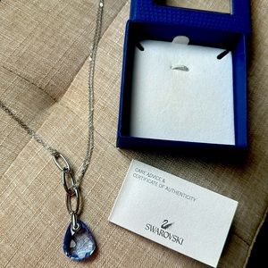 SWAROVSKI NECKLACE with blue stone